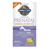 Garden Of Life Prenatal Supercritical Omega-3 Fish Oil Dha 480 Mg 30 Softgels Sabor Limon