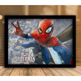 Quadro Decorativo Homem Aranha Spider Man Selfie A3