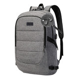 Mochila Antirrobo Impermeable Escolar Con Contraseña Y Usb Color Gris Diseño De La Tela Ea4c