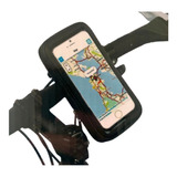 Porta Celular Gps Impermeable Moto Bicicleta Gira 360