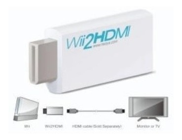 Wii2hdmi Adaptador Nintendo Wii Via Hdmi