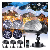 Proyector Luces Navidad Exterior 4 Pcs Led Giratorias Contro