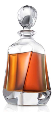 Decantador De Whisky Aurora - Decantador Moderno De Cristal
