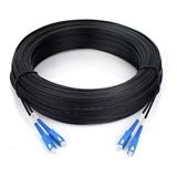 Cable Drop Dúplex Monomodo Sc/upc X 20 Mts Fibra Optica