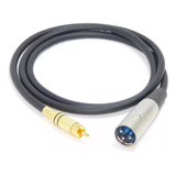 Cable Canon Xlr Macho A Rca Macho 1 Mt Bafle Mixer Potencia