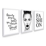 Quadro Decorativo Moda Fashion Frases Para Sala Hall Quarto