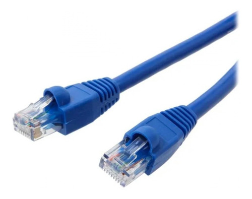 Cabo De Rede 10m Ethernet Lan Rj45 Com 10 Metros Cor Azul