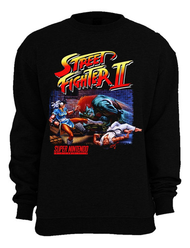 Street Fighter 2 Snes Sudadera Arcade Retro Ryu Ken Chun Li