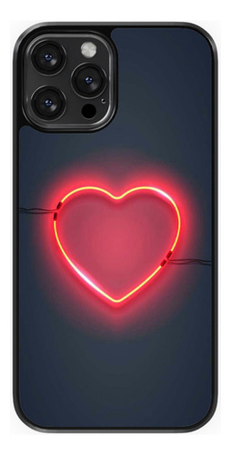 Funda Compatible Con Oppo De  Luces Neón Rojas  #2