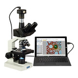 Microscopio Led Compuesto Trinocular De Laboratorio Digital
