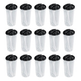 15 Vasos De Plástico Transparente Bubble Boba, 750 Ml, 2 Ran