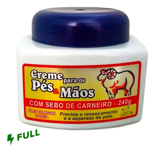 Creme Para Os Pés E Mãos Sebo De Carneiro San Jully