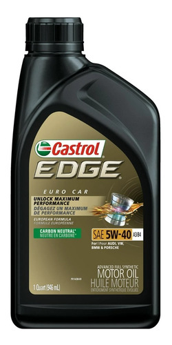 Aceite Para Motor Castrol Sintético Edge 5w-40 946ml