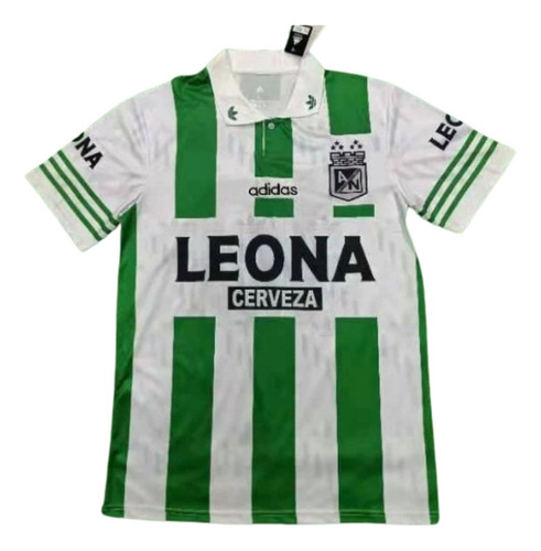 Camiseta Retro Clásica Atlético Nacional 1996 1997 Leona 