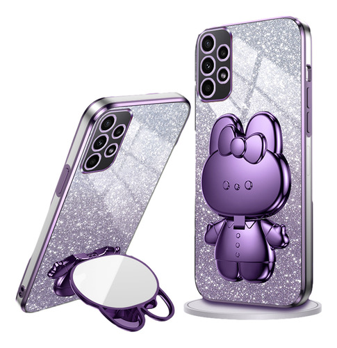 Brillo Brillante Carcasa Funda Para Samsung + Espejo Soporte