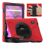 Funda Roja De Silicona Y Pc Para Lenovo Tab K10/m10 Plus