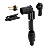 Neutrik Nc3mrx B-3-pin R / A M Cable Xlr Mt, Negro-oro