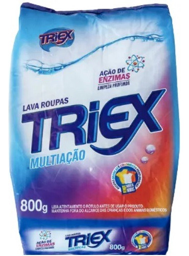 Lava Roupas Pó Sabão Multiação Sache 800g Triex