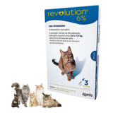 Revolution Para Gatos De 2,6kg A 7,5 Kg Zoetis C/ 3 Pipetas