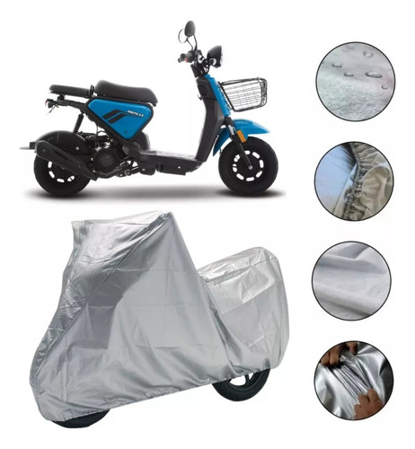 Forro Cubierta Moto Broche Italika Motoneta D125 Lt