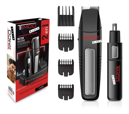 Delineadora Recortadora Para Barba Trimmer Timco Gs666 Color Negro