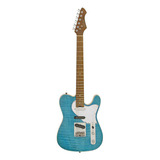 Guitarra Aria 615-mk2 Nashville Turquoise Blue Telecaster