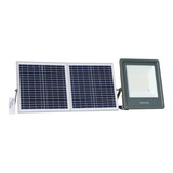 Refletor Led Solar Philips 30w 5700k C/painel Solar Ip66