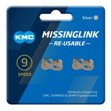 2x Conector De Cadena Bici Kmc 9 Velocidades Missinglink