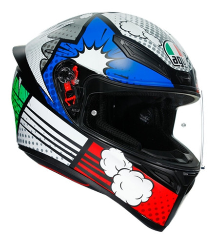 Casco Cerrado Agv K-1 Sv Multi Bang Italy Moteros