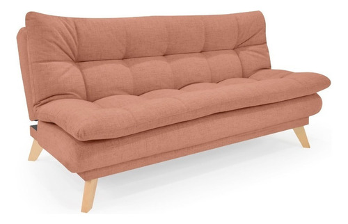 Sofacama Munich En Tela Color Coral