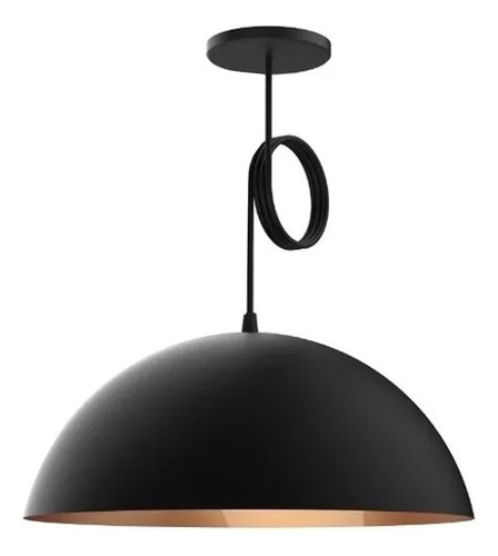Colgante Bell08 Media Esfera Cobre 30cm E27 Color Cobre/negro Spotsline - Bell08 Tienda Objetos