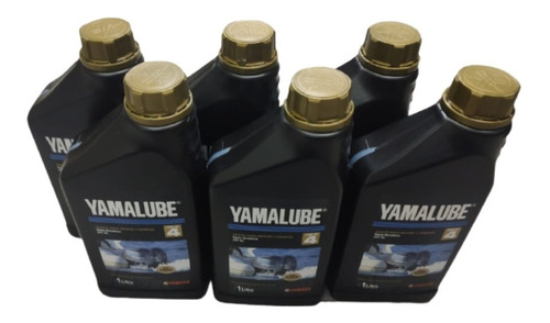 Aceite Marino Yamalube 4t Semi Sintetico X 1 Litro X 6 Unid