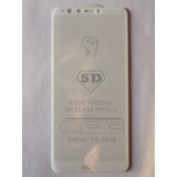 Lamina Vidrio Curva Completa Huawei Y9 2018 Blanca 