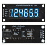 Display 7 Segmentos 6 Dígitos 0.36 Tm1637 Azul Arduino 