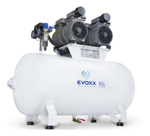 Compressor Odontológico 65l Evoxx Isento De Óleo 2,28 Hp