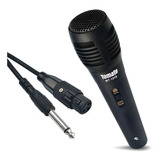 Microfone Para Karaoke Na Tv Dinâmico Cardióide Com Fio 