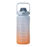 Botella De Agua Con Medidor Motivacional 2 L Pines Y Stikers