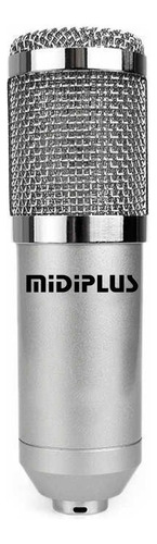 Micrófono Midiplus Bm-800 Condensador Unidireccional Color Gris