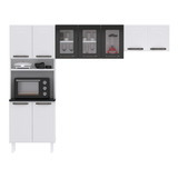 Cozinha Compacta Colormaq Titanium 3 Peças Em Aço Cor Branco E Grafito