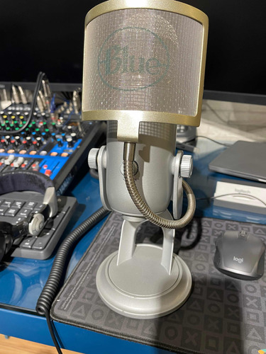 Microfone Condensador Blue Yeti + Pop Filter Original