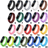 Kit 10 Pulseiras Silicone Para Mi Band 5 E 6 Premium