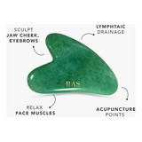 Ras Luxury Oils, Jade Gua Sha - Masajeador Facial, Acupuntur