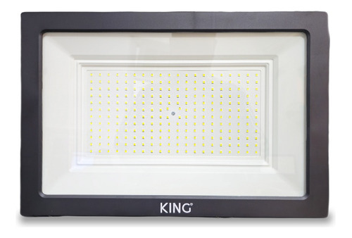 Reflector Led King 200w Alta Potencia Ip65 Apto Exterior Carcasa Negro Luz Blanco Frío