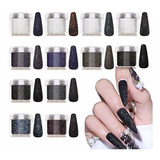 Brillantinas - Laza 12 Colors Nail Glitter Powder Shining Su