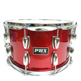 Caixa De Bateria 20 Cm X 14 Pol Music Phx Profissional Red