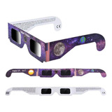 Z 100pcs Lentes De Papel Para Eclipse Solar