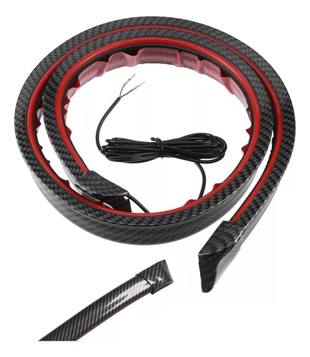 Alerón Trasero P/ Cajuela Medallón Carbon Fibra Luz Led Roja