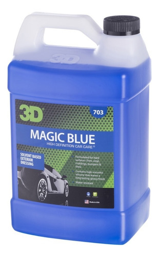 Magic Blue / Abrillantador Para Cubiertas / Plásticos 4 L Color Azul