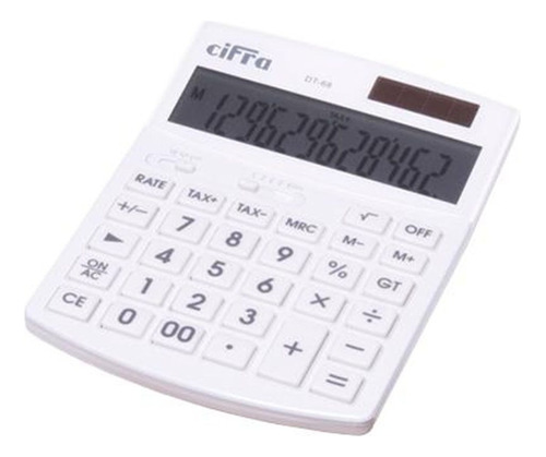 Calculadora Cifra Dt-68 Visor 12 Digitos Numeros Grandes