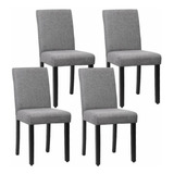 Set De 4 Sillas De Comedor Elegantes De Diseño Moderno